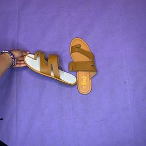 Beige sandals